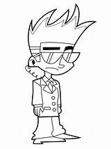 Johnny Test Coloring Pages Printable Colouring Kids Online Dkidspage Drawings Paint sketch template