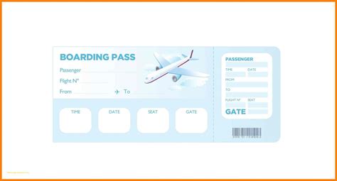 airline boarding pass template   resume templates gambaran