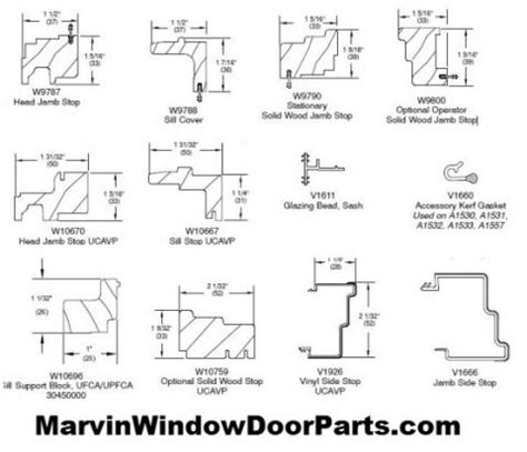 replacement repair wood  vinyl parts  windows  doors  window door parts group