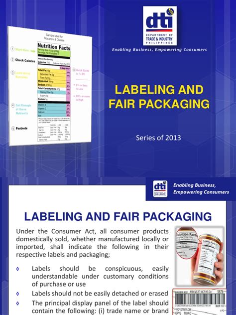labeling  fair packaging series   packaging  labeling allergy