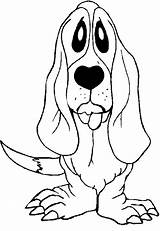 Sad Dog Coloring Pages Getdrawings Drawing sketch template