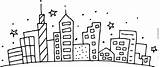 Cityscape Getdrawings Designlooter Webstockreview Sweetclipart sketch template