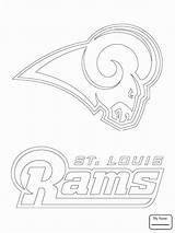 Coloring Pages Rams Football Nfl Panthers Carolina Louis St Logo Printable Steelers Pittsburgh Team American Crafts Sheets Getcolorings String Version sketch template