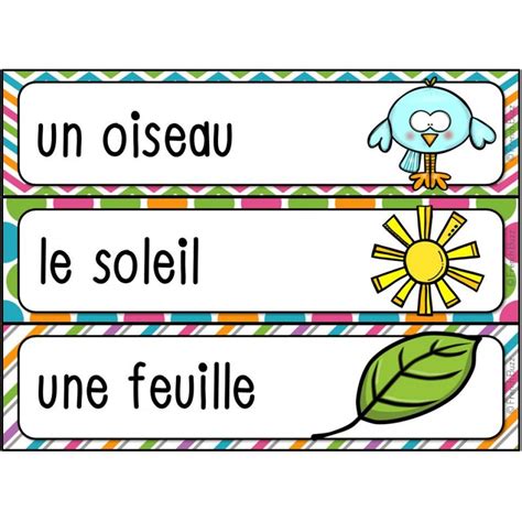 Le Printemps Mots De Vocabulaire Gratuit