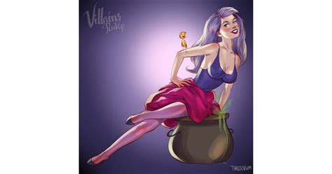Madam Mim Sexy Disney Villains Pinup Fan Art Popsugar