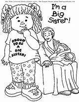 Coloring Sister Pages Baby Big Brother Shower Printable Welcome Colouring Sisters Color Little Sheets Downloads Kids House Sibling Girl Babies sketch template