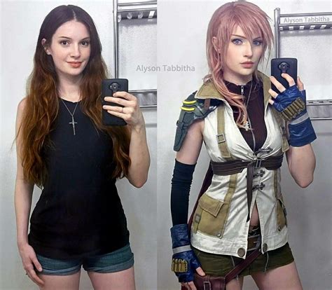 lightning on final fantasy xiii cosplay by alyson tabbitha like for