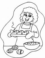 Buns Cross Hot Bun Coloring Pages Easter Clip Line Oven Fresh Began Single Drawings sketch template