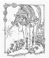Principesse Fatine Unicorni Sirene Grange Marjolaine sketch template