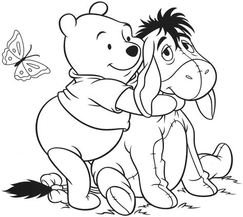 winnie pooh bear coloring pages