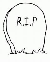 Tombstone Gravestone Cutouts Coloringonly Outlines Tombstones sketch template