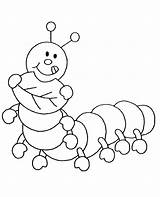 Coloring Insects Pages Kids Caterpillar Children Print Color Cartoon Insect Hungry Drawing Template Funny Sketch sketch template