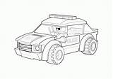 Lego Coloring Pages Police Car Kids sketch template
