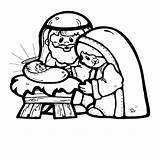 Coloring Pages Nativity Christmas Story Clipartmag sketch template