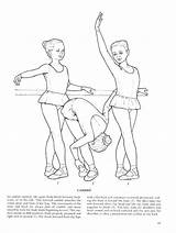 Ballet Positions Coloring Pages Printable Getcolorings Getdrawings sketch template