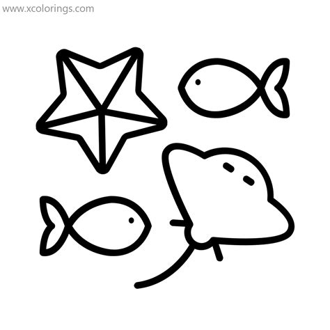 cartoon starfish coloring pages xcoloringscom