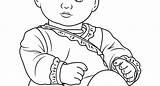 Doll Baby Coloring Pages Printable Color Getcolorings Getdrawings sketch template