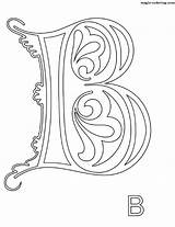 Coloring Pages Monograms Beautiful Magic sketch template
