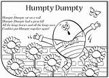 Humpty Dumpty Coloring Nursery Pages Clipart Kids Print Color Printable Preschool Rhyme Rhymes Colouring Sheet Easy Sat Clip Lyrics Library sketch template