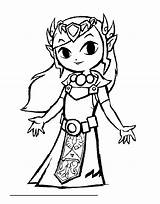 Zelda Coloring Pages Legend Color Kids Easy Printable Sheet Children Characters Game Games sketch template