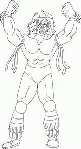Wrestler Survivor Coloringhome sketch template