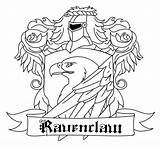 Ravenclaw Coloring Crest Pages Potter Harry House Hufflepuff Hogwarts Gryffindor Printable Print Deviantart Template Color Getcolorings sketch template