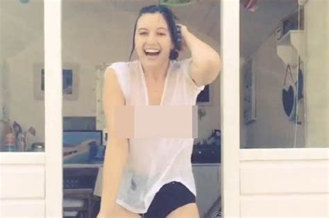 Daisy Lowe Flashes Boobs Going Braless For Ice Bucket Challenge Daily