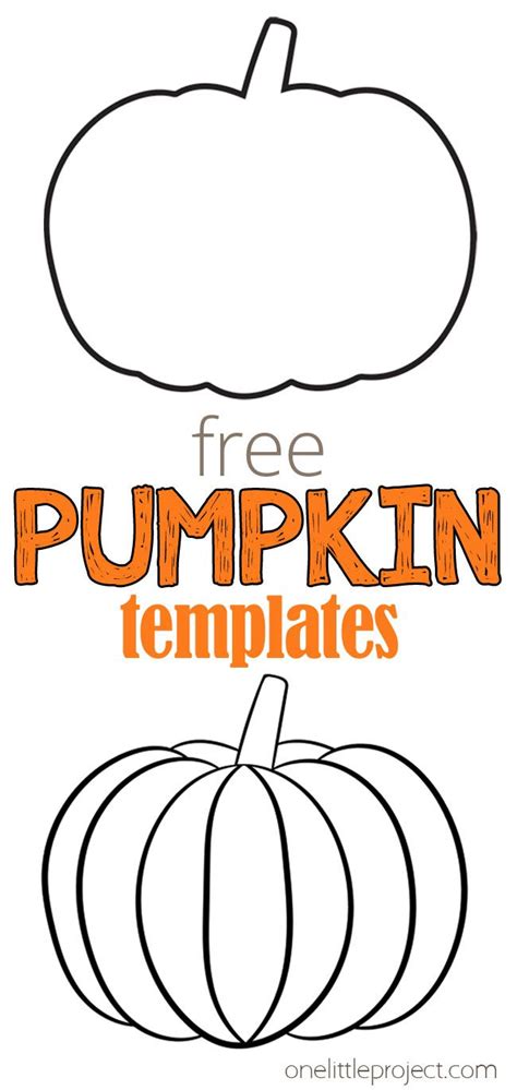printable pumpkin template pages    crafts