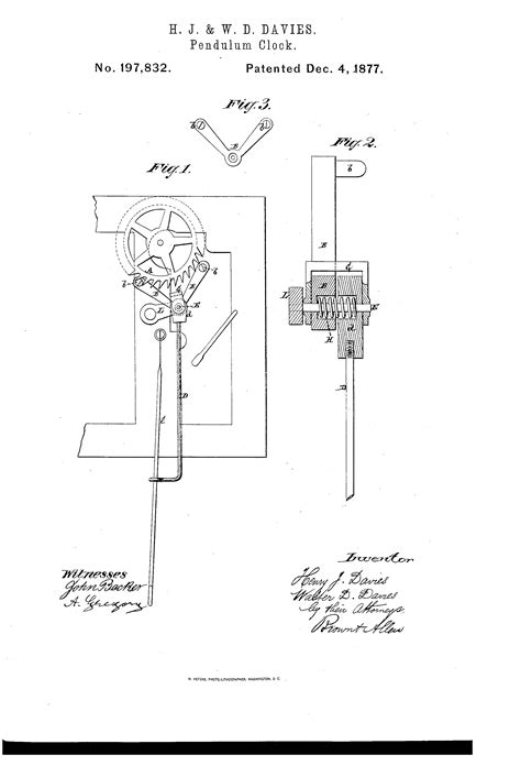 patent  improvement  pendulum clocks google patents
