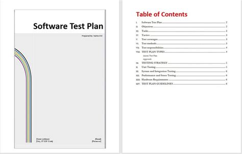 software test plan  shown   image   text  top
