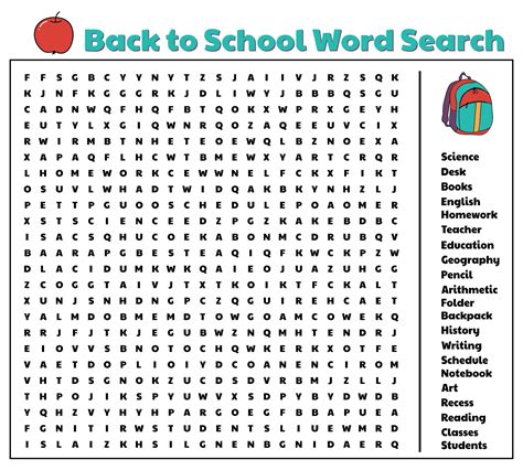 school word search puzzles printable     printablee
