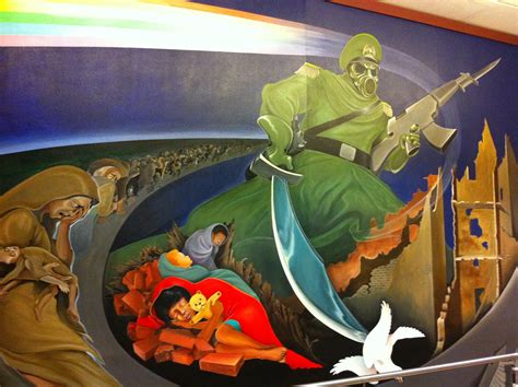freaky murals  denver international airport boing boing