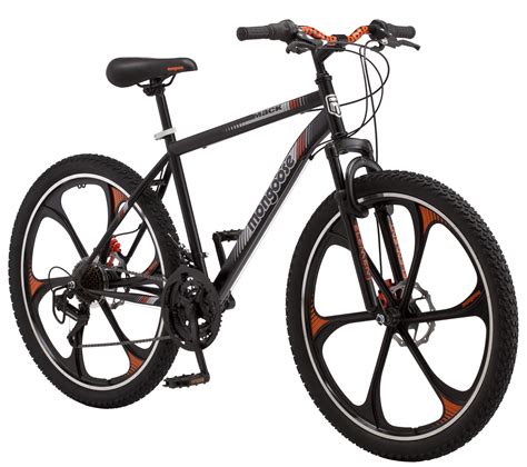 mongoose mack mag wheel mountain bike   wheels  speeds mens frame black walmartcom