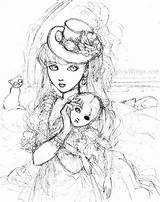 Coloring Pages Dark Angel Steampunk Anime Angels Drawings Getcolorings Printable Color Getdrawings sketch template