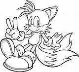 Tails Sonic Coloring Pages Hedgehog Colouring Printable Print Fox Games Color Drawing Classic Knuckles Getcolorings Getdrawings Shadow Super Birthdays Printables sketch template