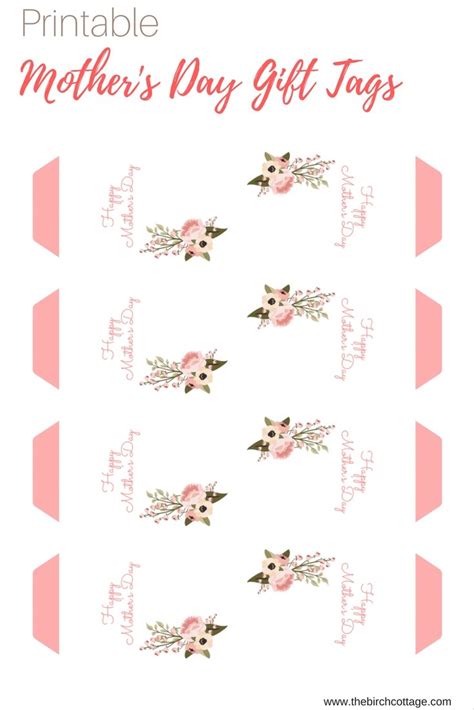 printable mothers day gift tags  averys design print