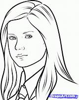 Ginny Weasley Coloring Pages Potter Harry Colouring Drawing Draw Coloriage Ron Printable Step Dessin Drawings Pop Luna Colors Imprimer Do sketch template
