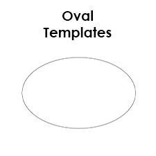 oval templates blank shape templates  printable  templates