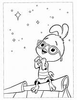 Coloring Little Pages Chiken Disney sketch template