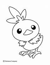 Torchic Pokemon Coloring Pages Hellokids Sheets Little Cute sketch template