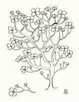 Dogwood Tree Drawing Flowering Paintingvalley Tr Coloring sketch template