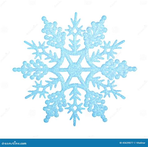blauwe sneeuwvlok stock afbeelding image  schitter
