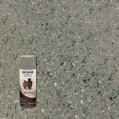 rust oleum american accents  oz stone gray stone textured spray