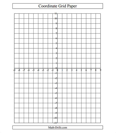 numbered graph paper template  template