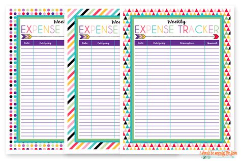 expense tracker printable    mopping  floor