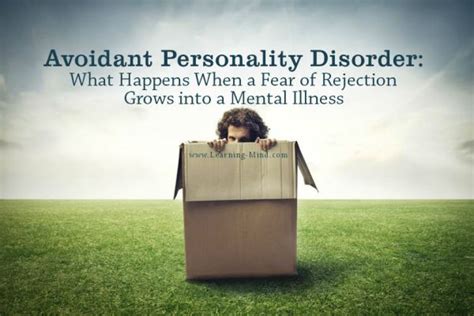 avoidant personality disorder what happens when a fear of