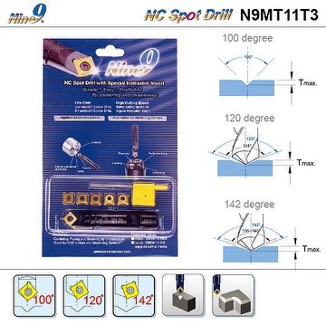 nc spot drill  degree solid carbide drill  indexable insert starter kit