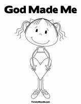God Coloring Made Pages People Special Printable Bible Colouring Created Kids Activities Preschool Crafts Print Printablee Sheets Loves Via Choose sketch template