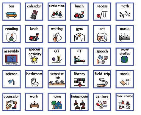 visual supports downloads behavior cards visual schedule autism