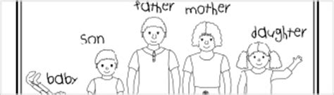 family colouring worksheet family worksheet